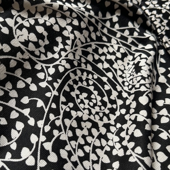 100% SILK DVF Diane con Furstenberg black and white wrap dress 3/4 sleeves - Picture 4 of 4